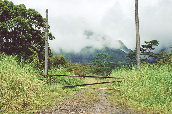 Site of Jurassic Park gate in Kauai, Hawaii